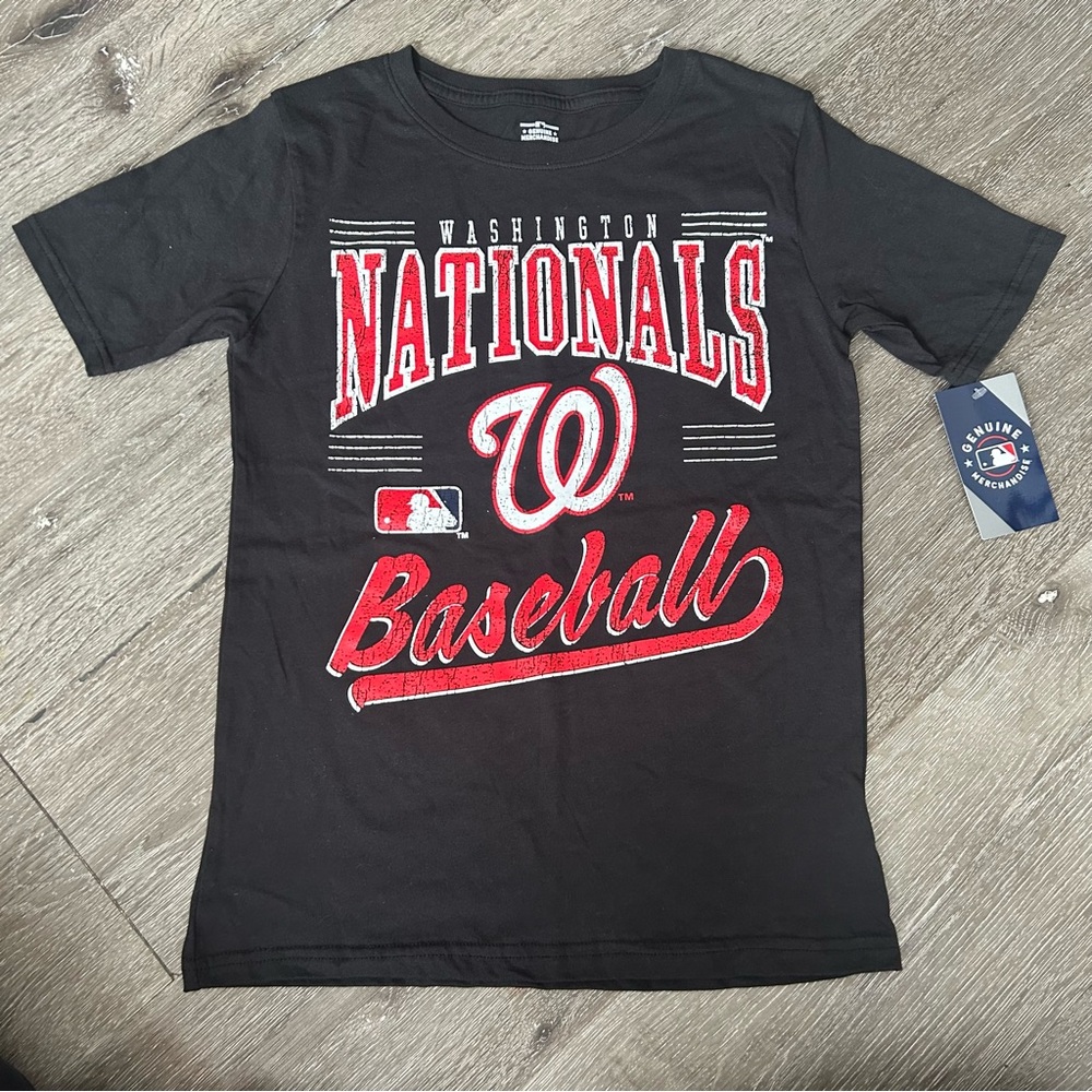 NWT Kids 12/14 Washington Nationals MLB Baseball Short Sleeve Tee Shirt